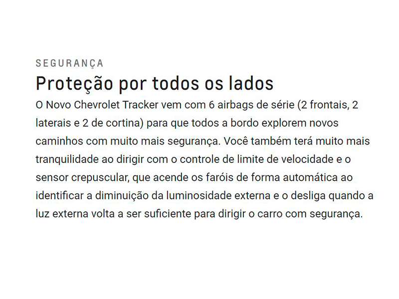 TRACKER 1.0 TURBO FLEX LT AUTOMÁTICO TRACKER 1.0 TURBO FLEX LT AUTOMÁTICO