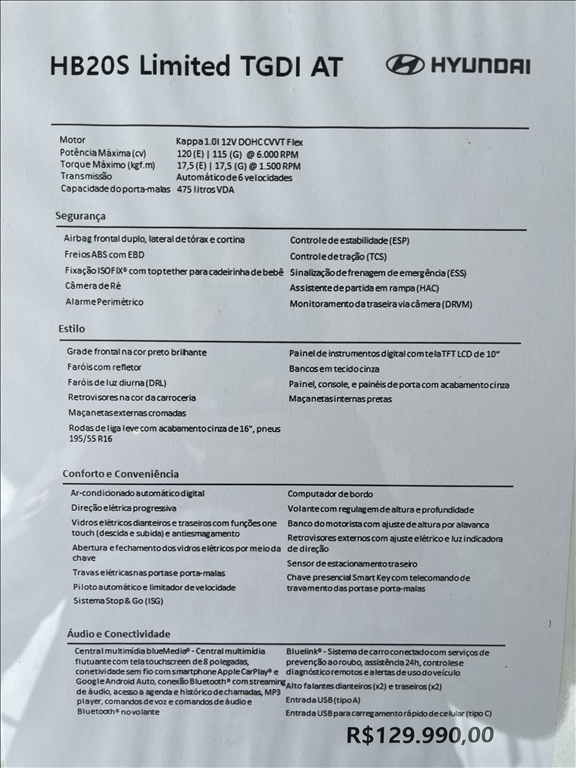 Hyundai-HB20S-1.0 TGDI FLEX LIMITED AUTOMÁTICO