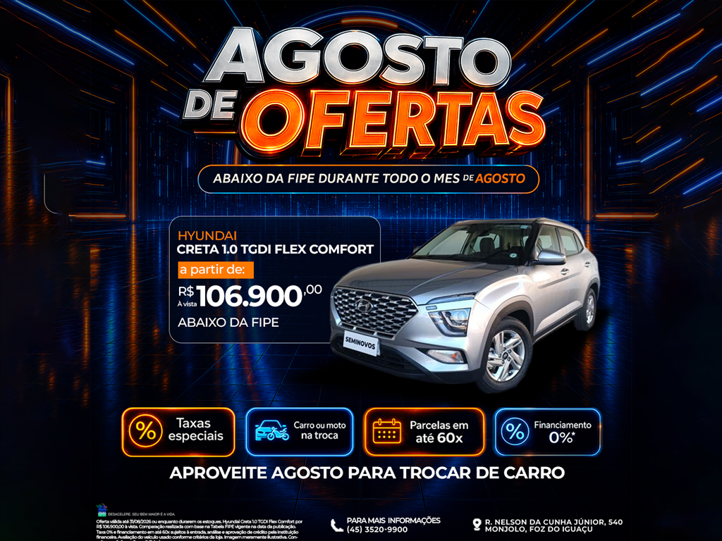 CRETA 1.0 TGDI FLEX COMFORT AUTOMÁTICO