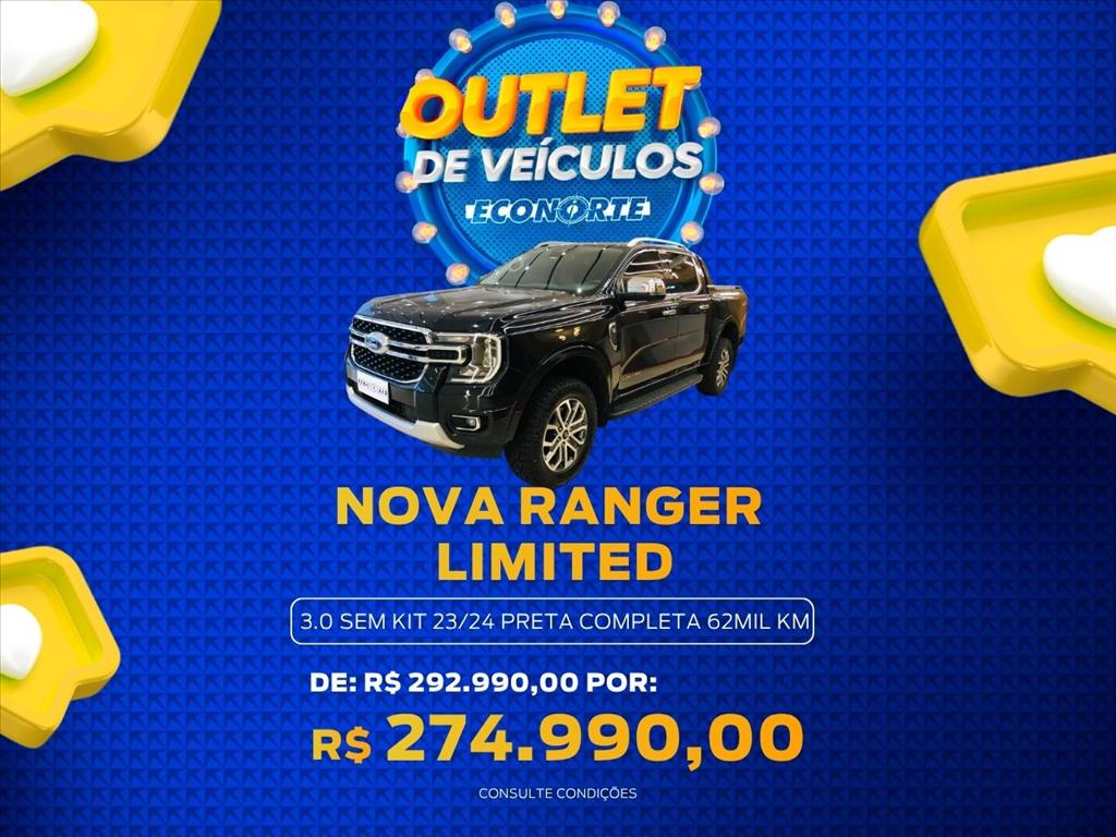 RANGER 3.0 V6 TURBO DIESEL CD LIMITED 4X4 AUTOMÁTICO