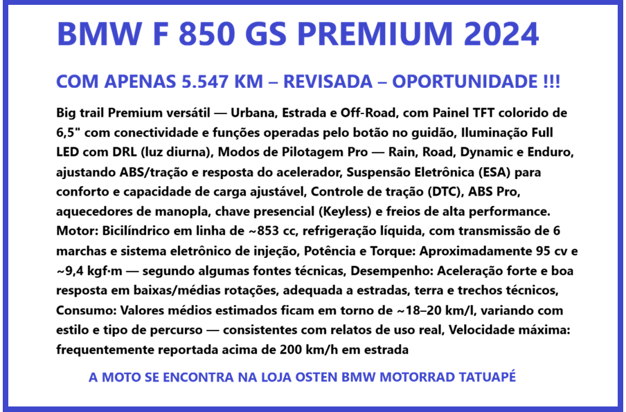 BMW Motorrad-F-850 GS PREMIUM