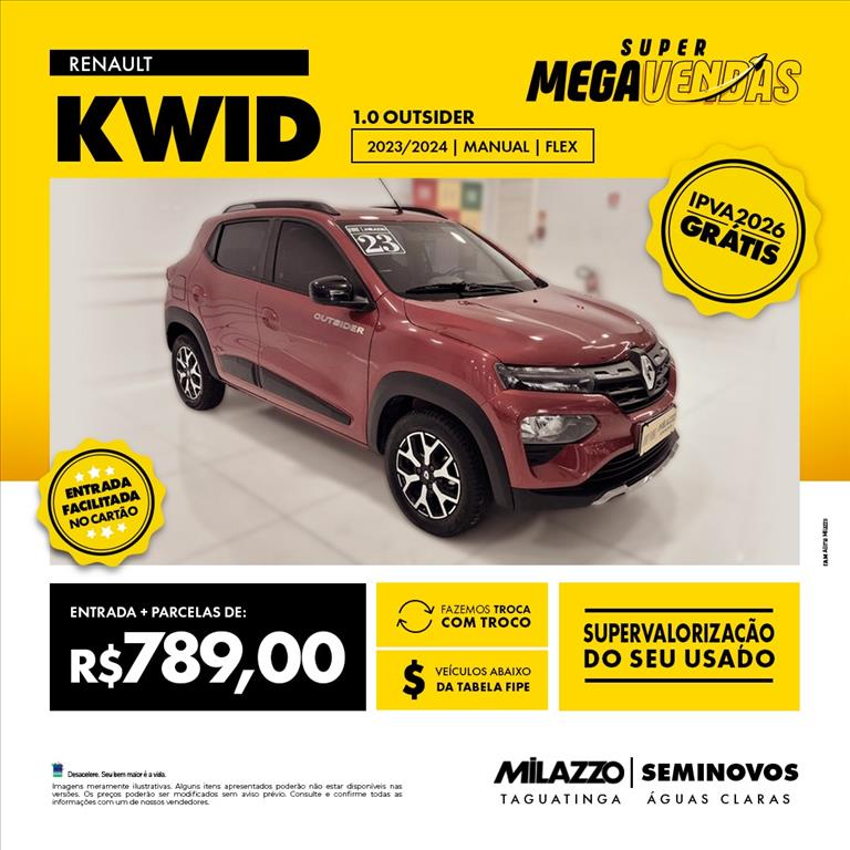 KWID 1.0 12V SCE FLEX OUTSIDER MANUAL
