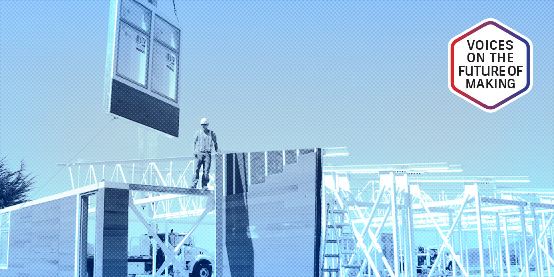 Project Frog designs prefabricated building systems as “kits” that are shipped to jobsites in flat packs. Courtesy Project Frog. project frog