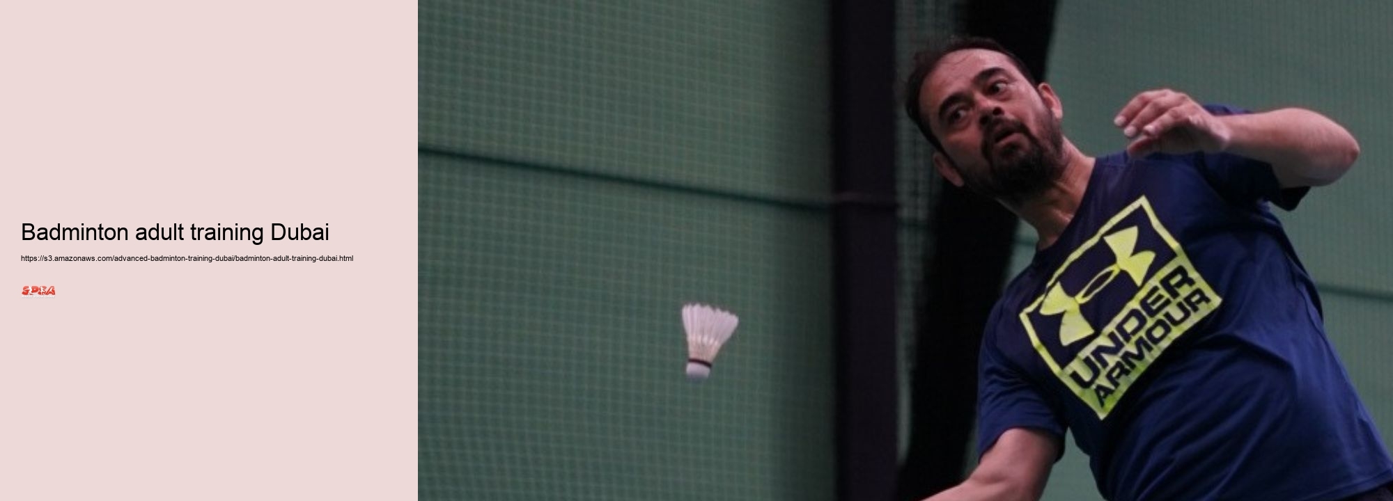 Badminton adult training Dubai