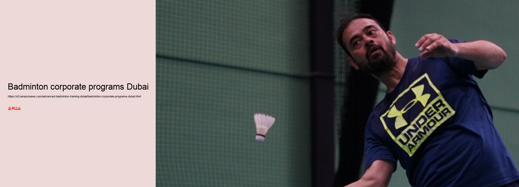 Badminton corporate programs Dubai