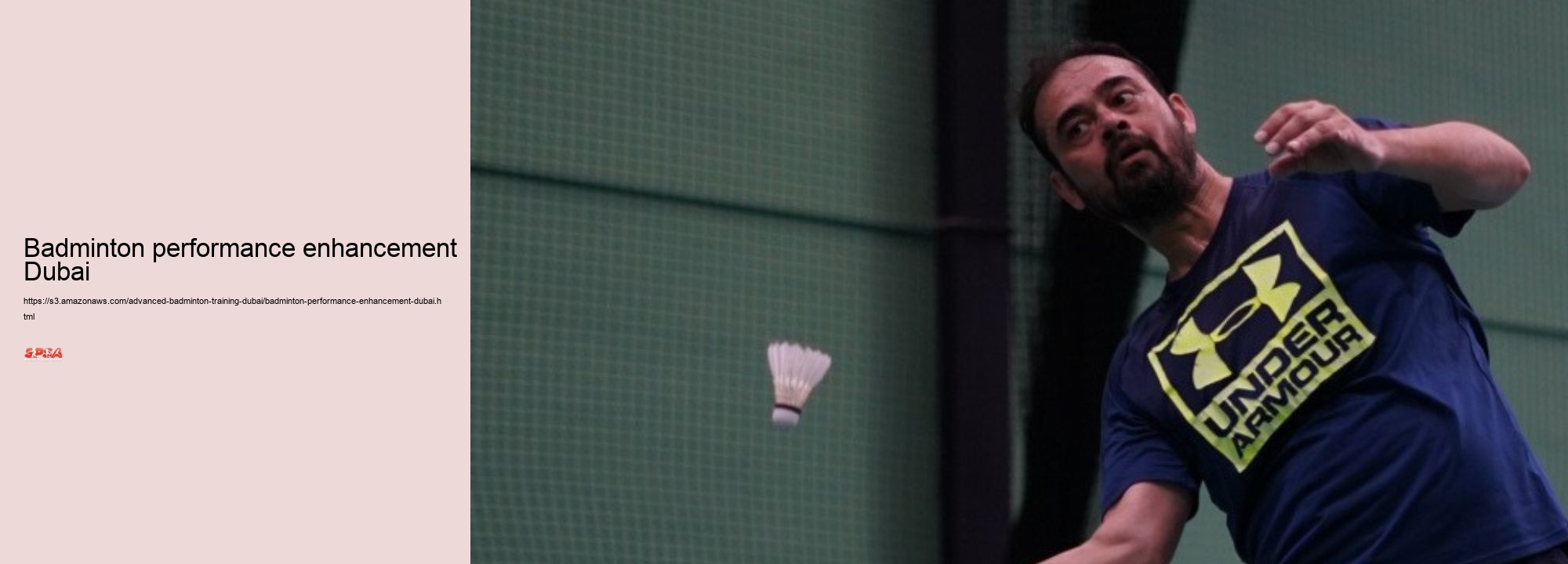 Badminton performance enhancement Dubai