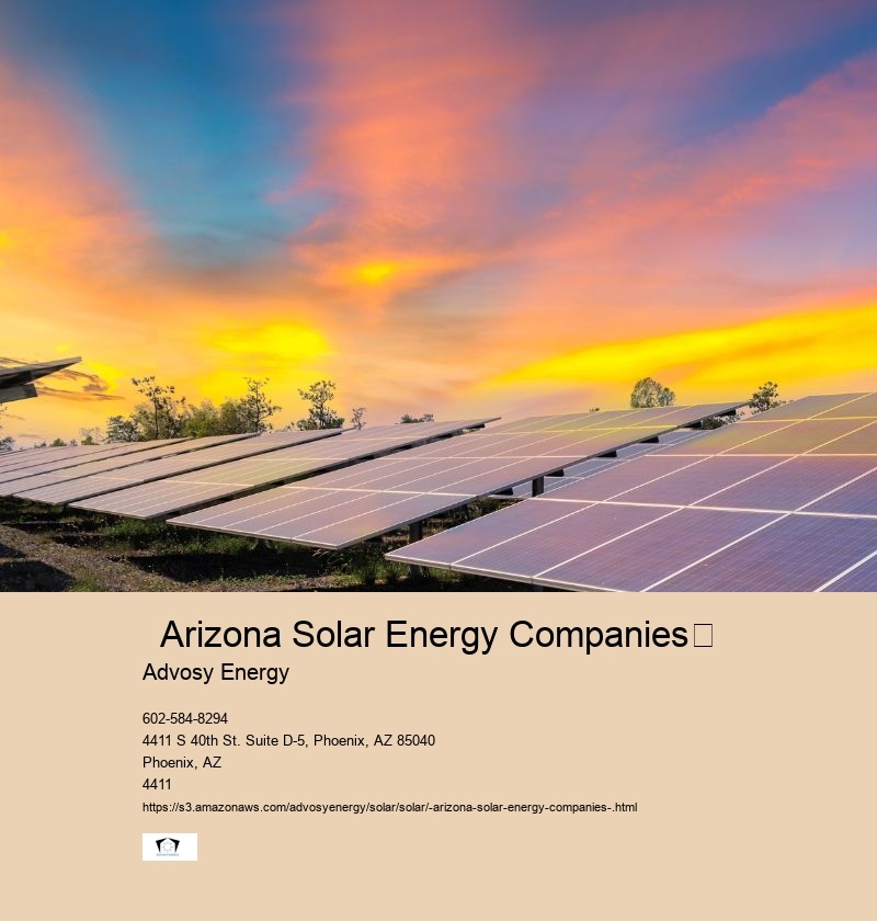   Arizona Solar Energy Companies	 