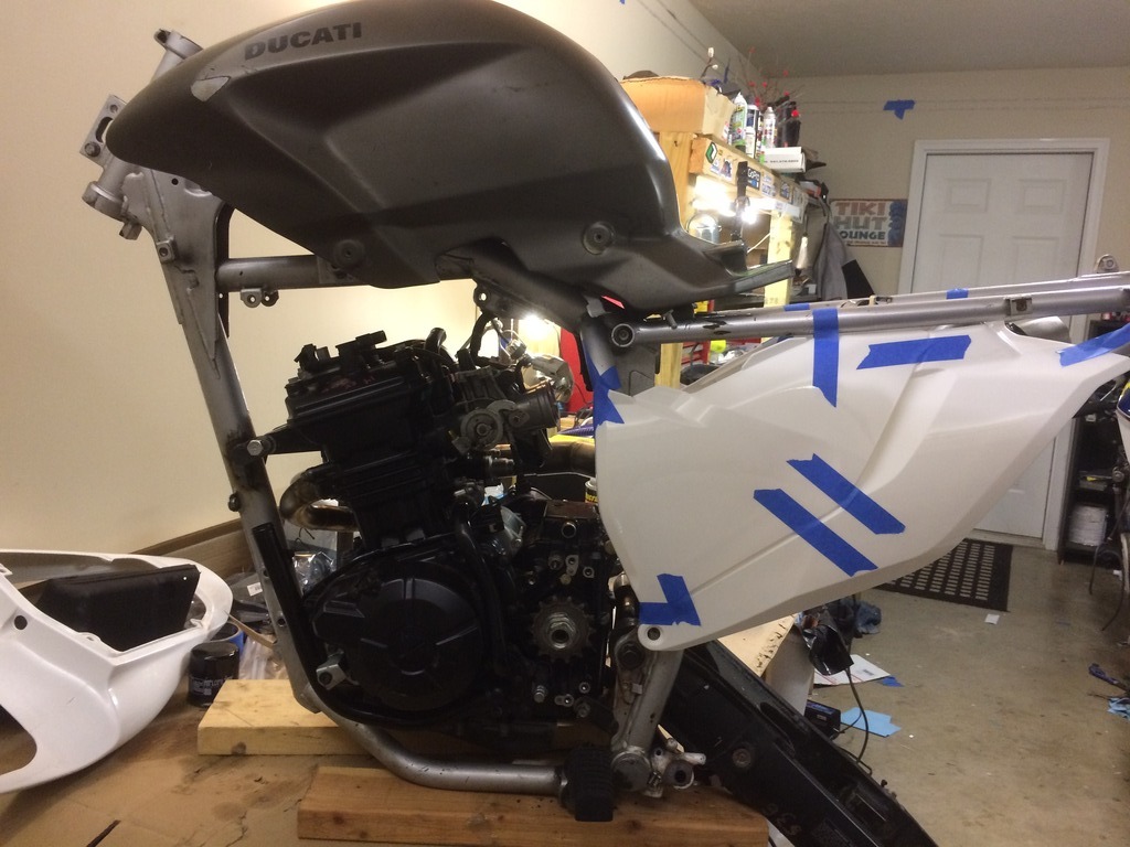 KLR650 frame, Ninja 300 engine, DRZ400SM front end Page 2 Adventure