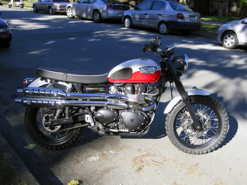 triumph scrambler center stand