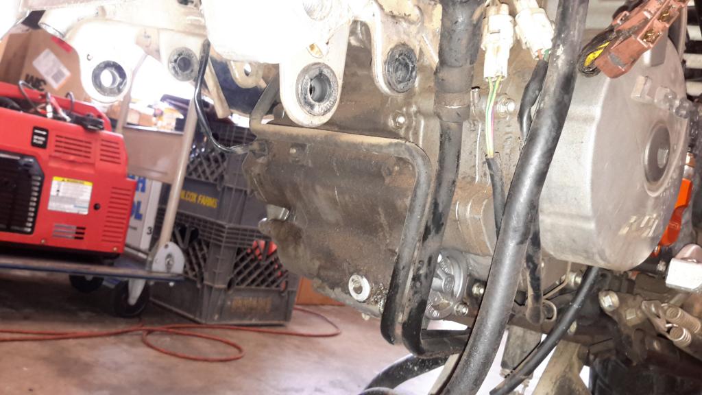 Mikuni vacuum fuel pump install and battery relocate Adventure Rider