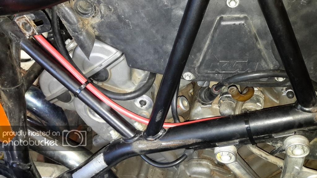 Mikuni vacuum fuel pump install and battery relocate Adventure Rider