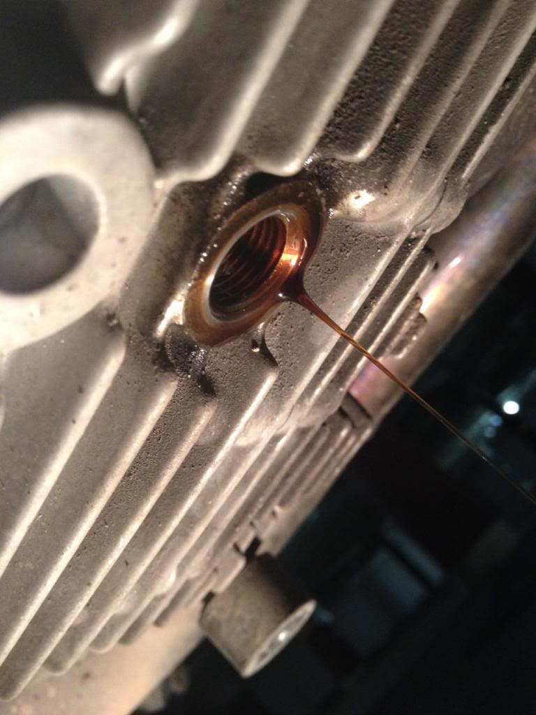 Oil drain crush washer size Adventure Rider