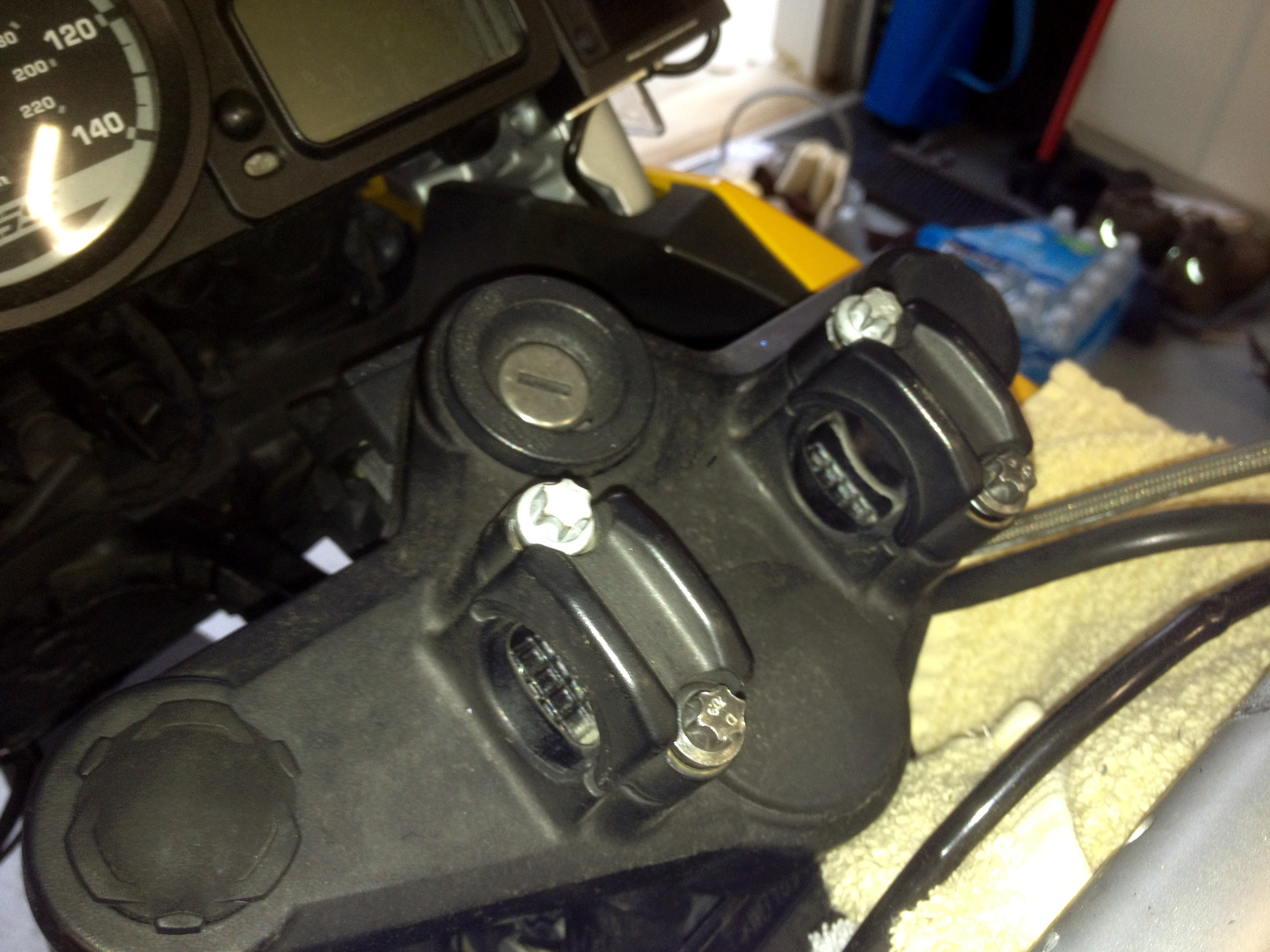 bmw r1200gs adventure (oil) handlebar adjustment Adventure Rider