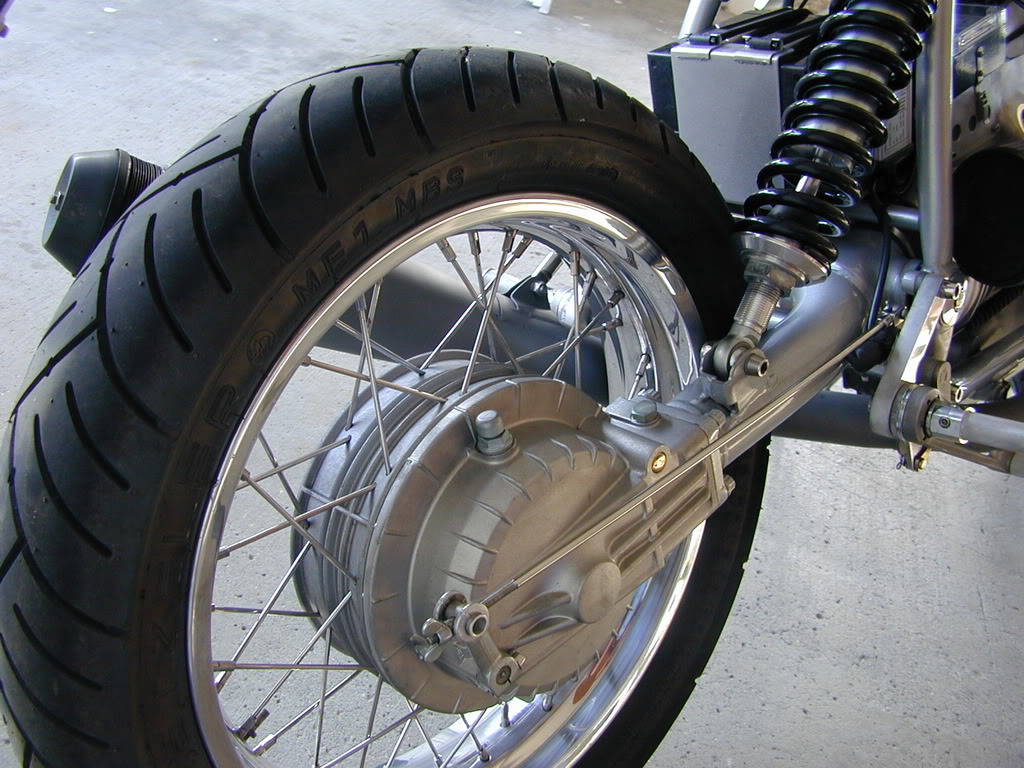 r80G/S, offsetting rear wheel for larger tires Adventure Rider