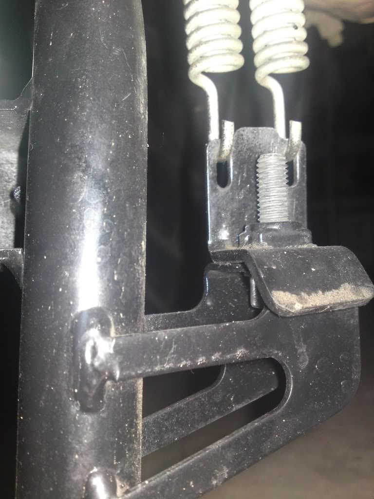 Trick to install centerstand springs? Adventure Rider