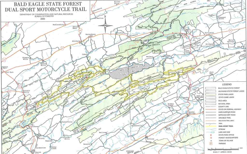 The Seven Mountains Ramble trail & Shade Mountain trail maps Adventure Rider