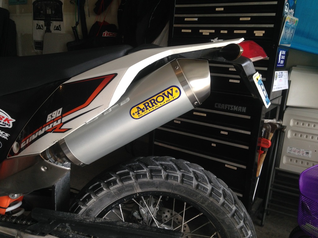 ktm 690 enduro akrapovic exhaust