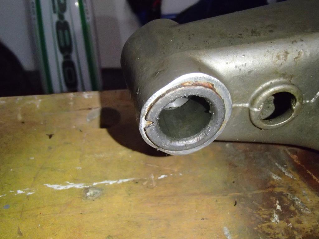 Swingarm bushing removal Adventure Rider