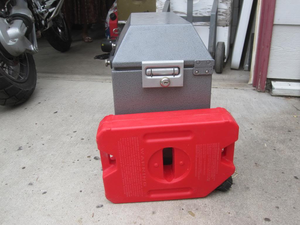 Where to place 1 gallon Rotopax cans Adventure Rider