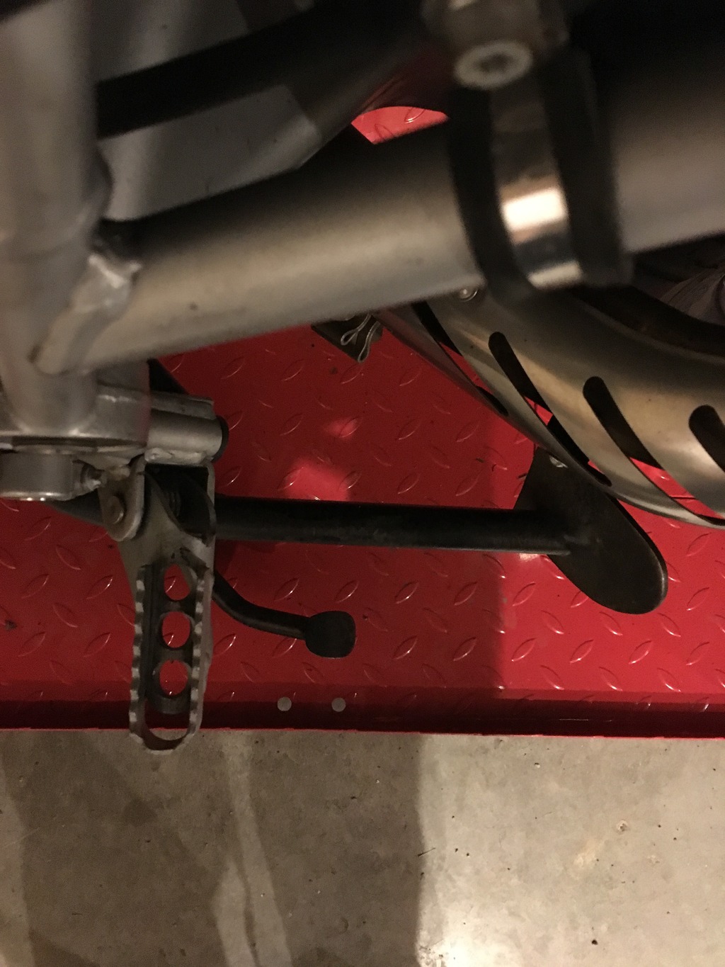 Correct kickstand angle question Adventure Rider