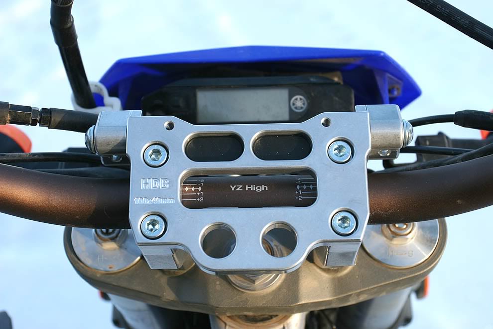 Highway Dirt Bike (HDB) top clamp and handguards Adventure Rider