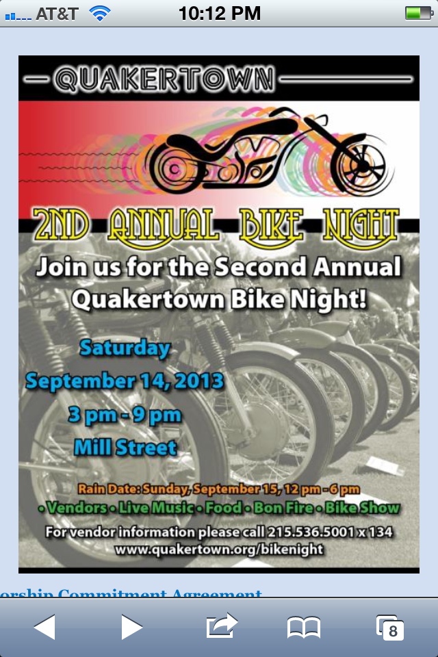 Quakertown, PA bike event Adventure Rider