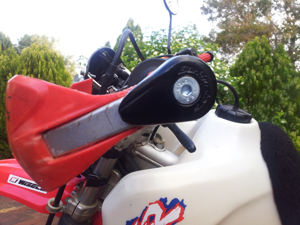 Barkbuster Hand Guards vibration reduction weights Adventure Rider