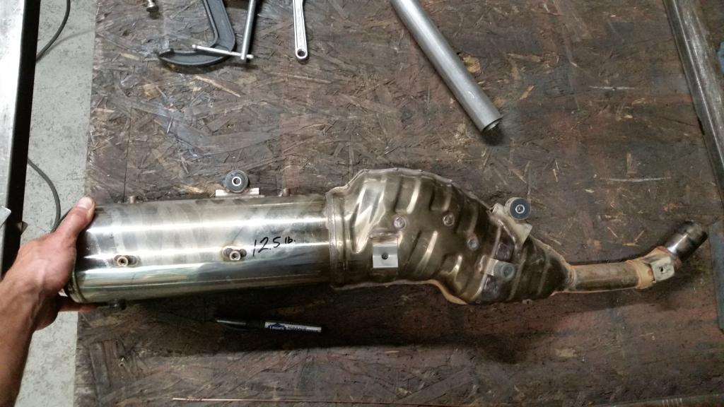 Thinking of a new DR650 exhaust mod, fab work Adventure Rider