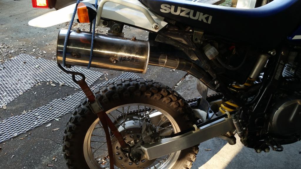 Thinking of a new DR650 exhaust mod, fab work Adventure Rider