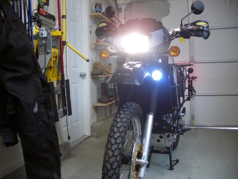 Homemade LED Auxiliary Lights for the KLR650 DIY Adventure Rider