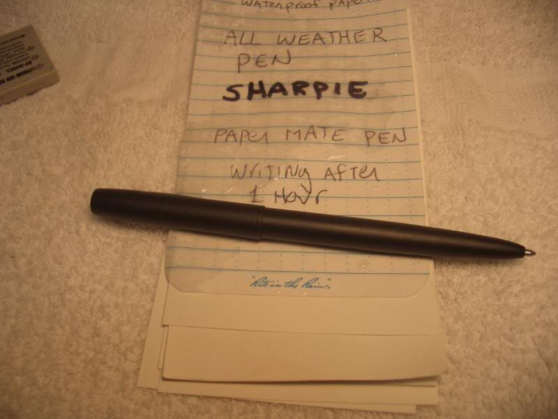 waterproof writing paper and all weather pen test and review
