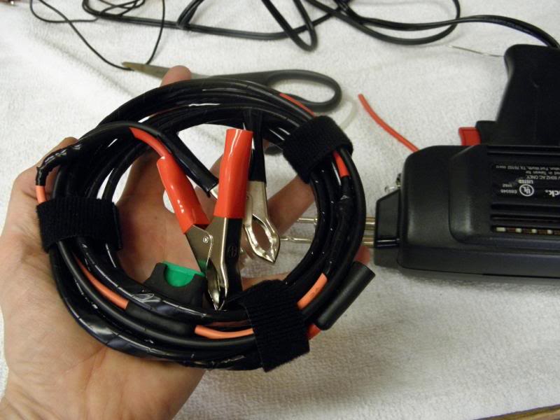 Homemade motorcycle jumper cables stepbystep walkthru Adventure Rider