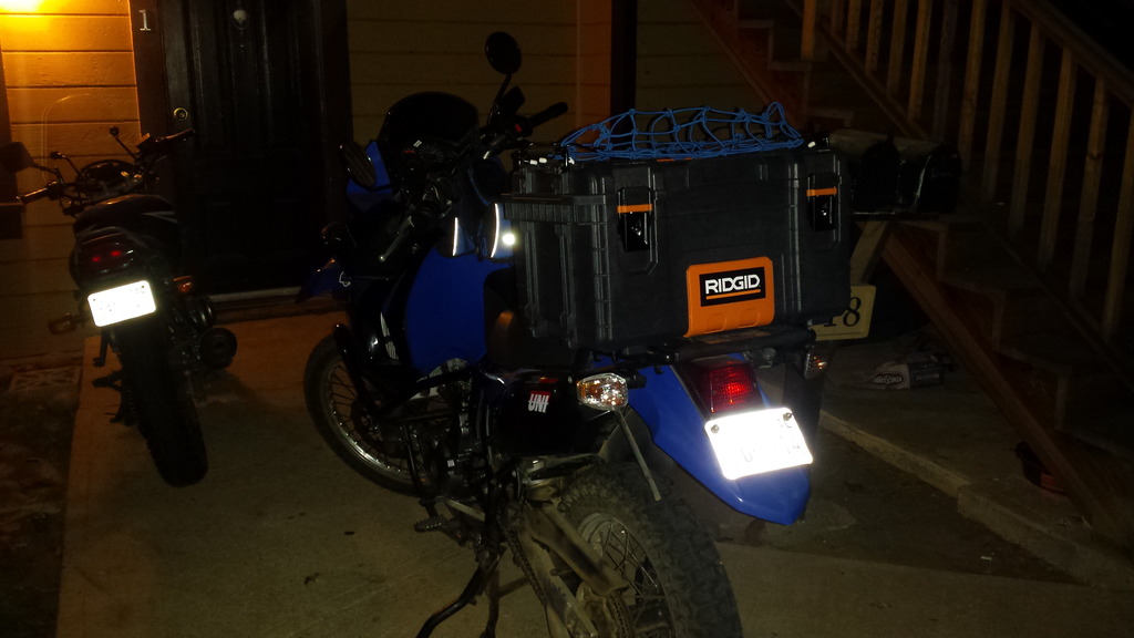Ghetto Top Box Ridgid KLR 650 Adventure Rider