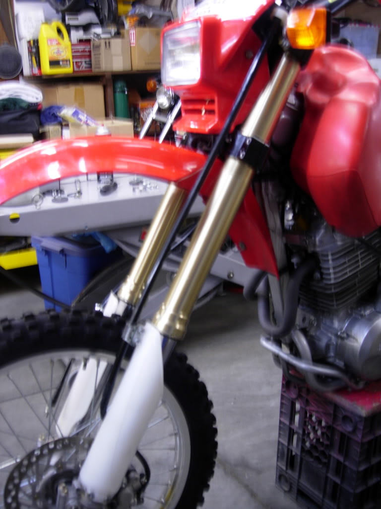 USD fork conversion XR650L Adventure Rider
