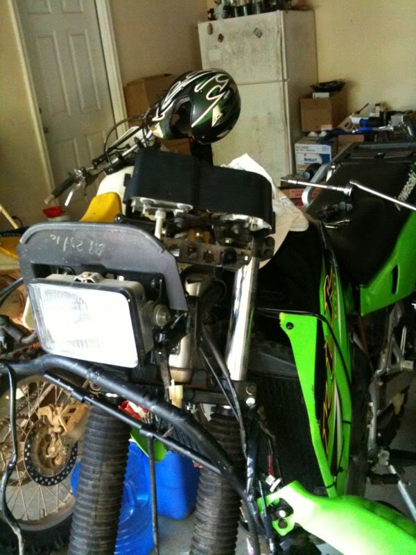 KLR 650 fork conversion Adventure Rider