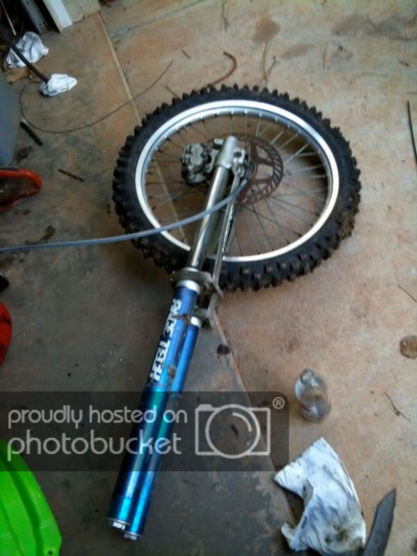 KLR 650 fork conversion Adventure Rider