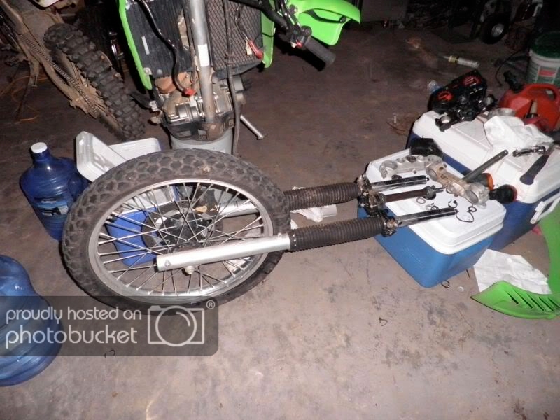 KLR 650 fork conversion Adventure Rider