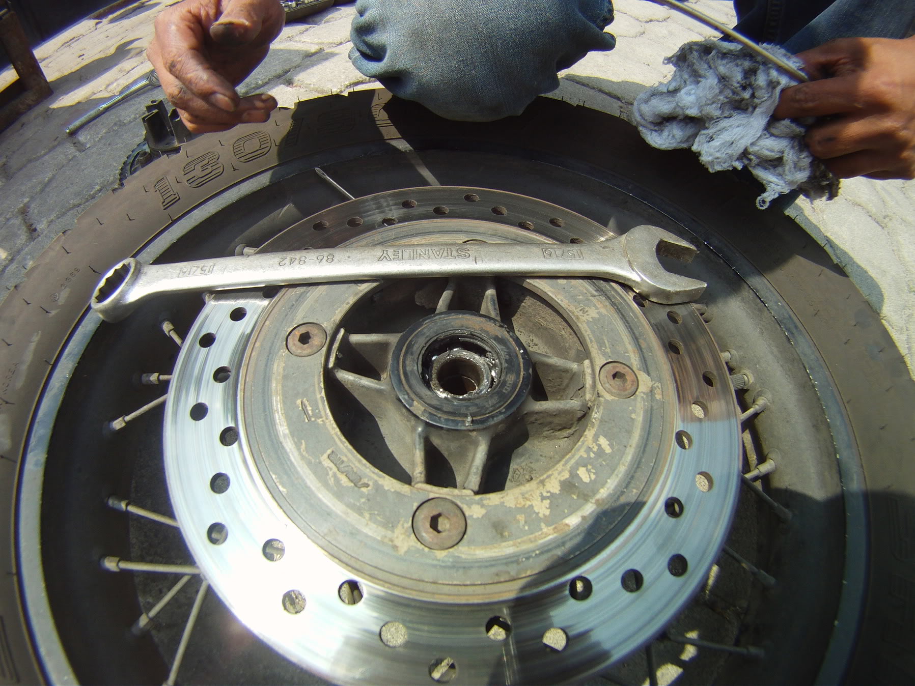 Rear wheel wobble. Wheel bearings?? Adventure Rider