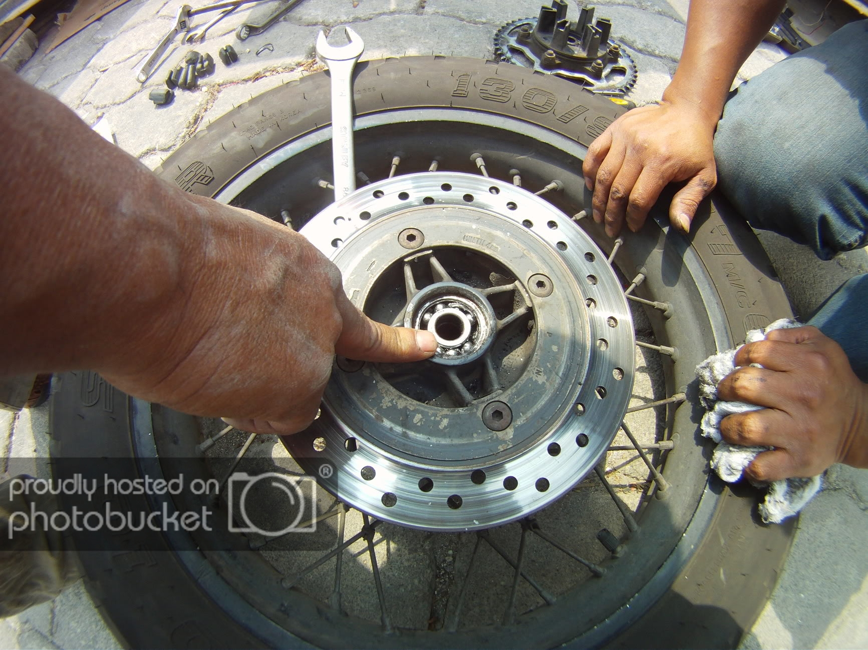 Rear wheel wobble. Wheel bearings?? Adventure Rider