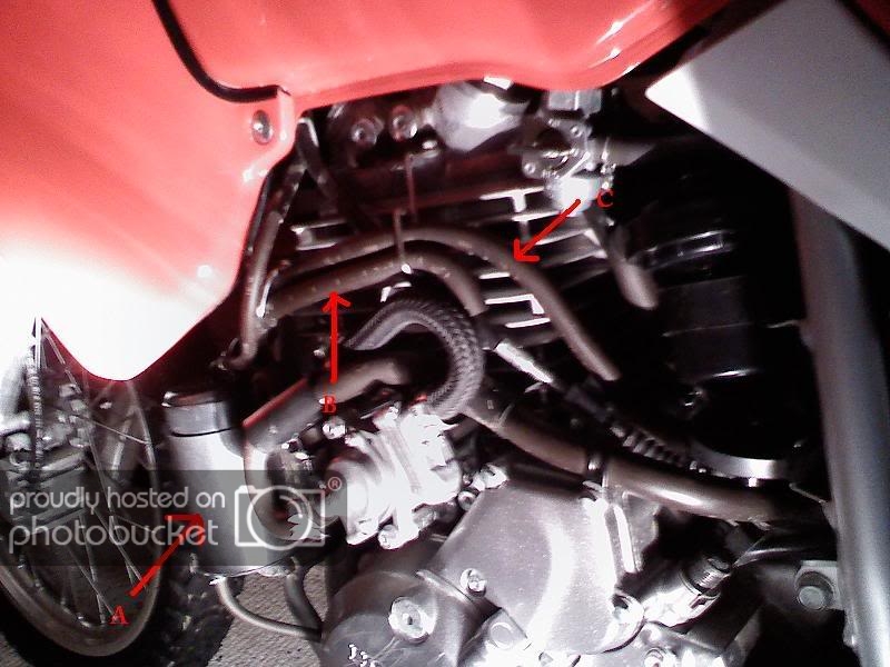 07' XR650L What is this mess of hoses? Adventure Rider