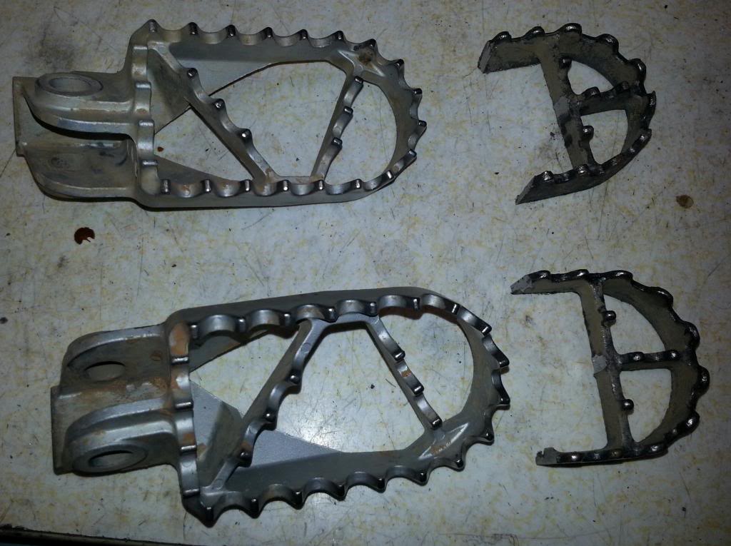 Weld on foot peg extensions? Adventure Rider