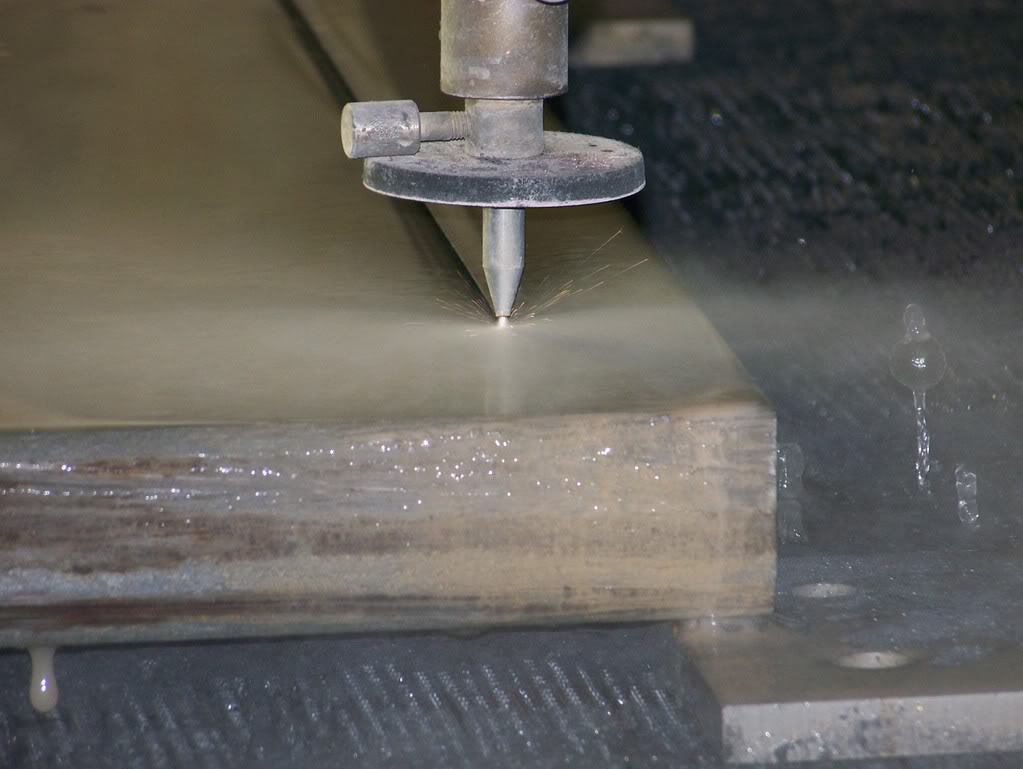 Waterjet Cutting Titanium Plate Adventure Rider