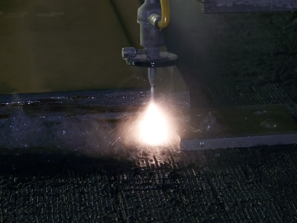 Waterjet Cutting Titanium Plate Adventure Rider