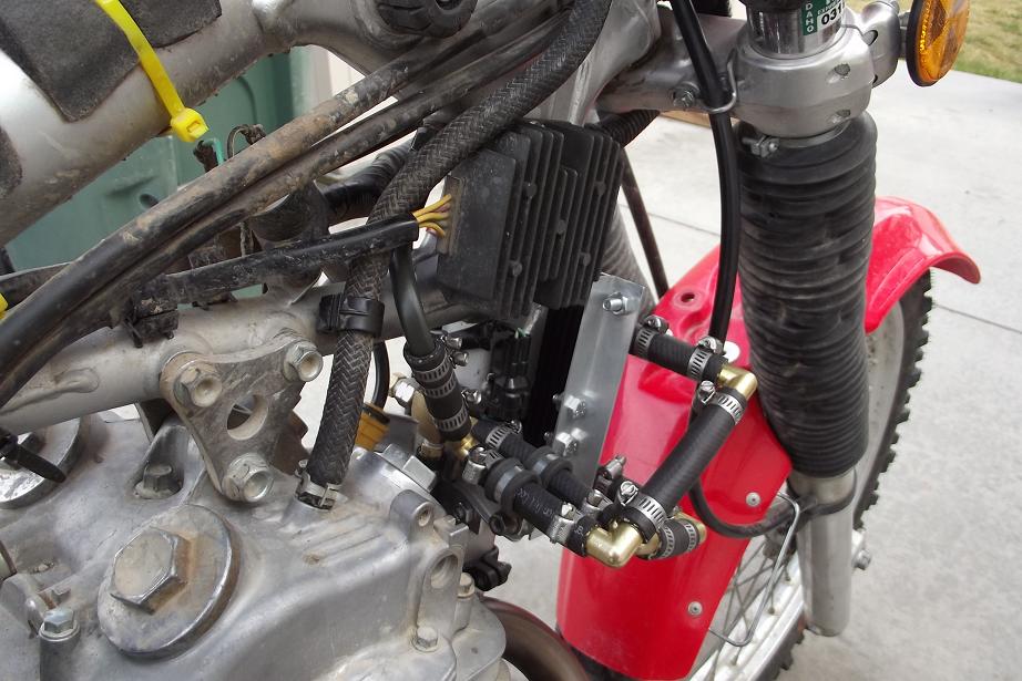 XR650L Spud's Oil Cooler Adventure Rider