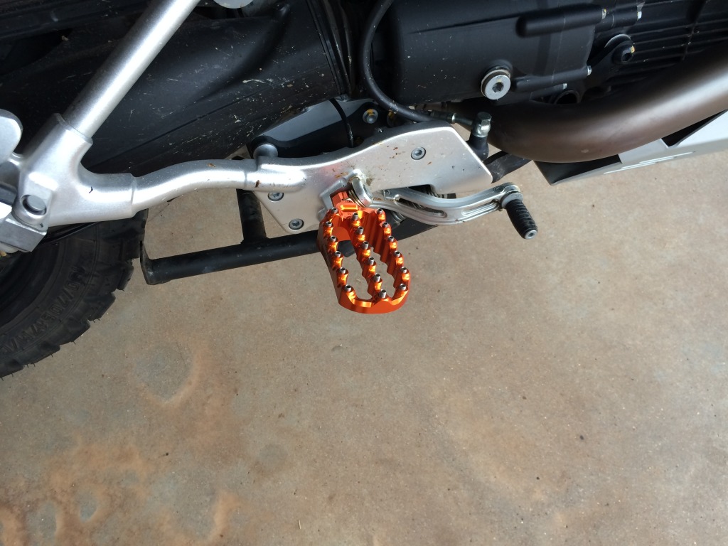 Weld on foot peg extensions? Adventure Rider