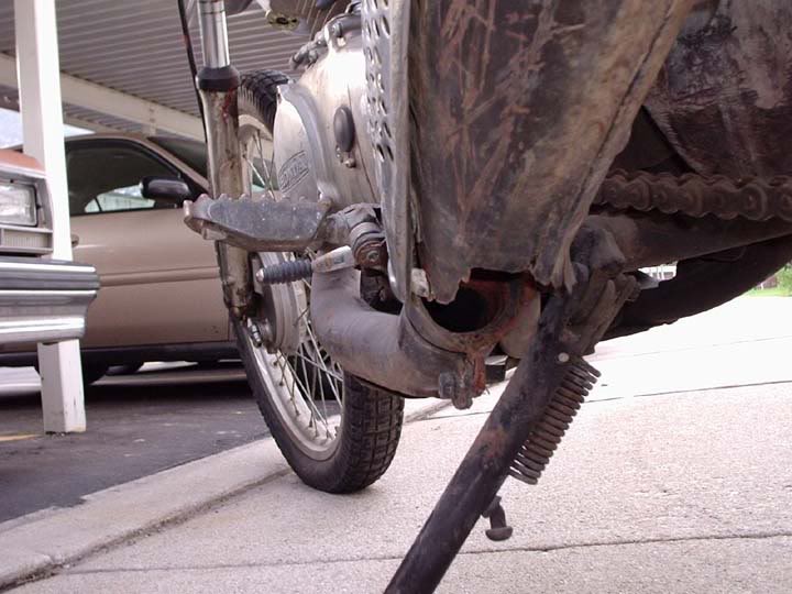 Honda XL A how to. Cheap Muffler Repair. Adventure Rider