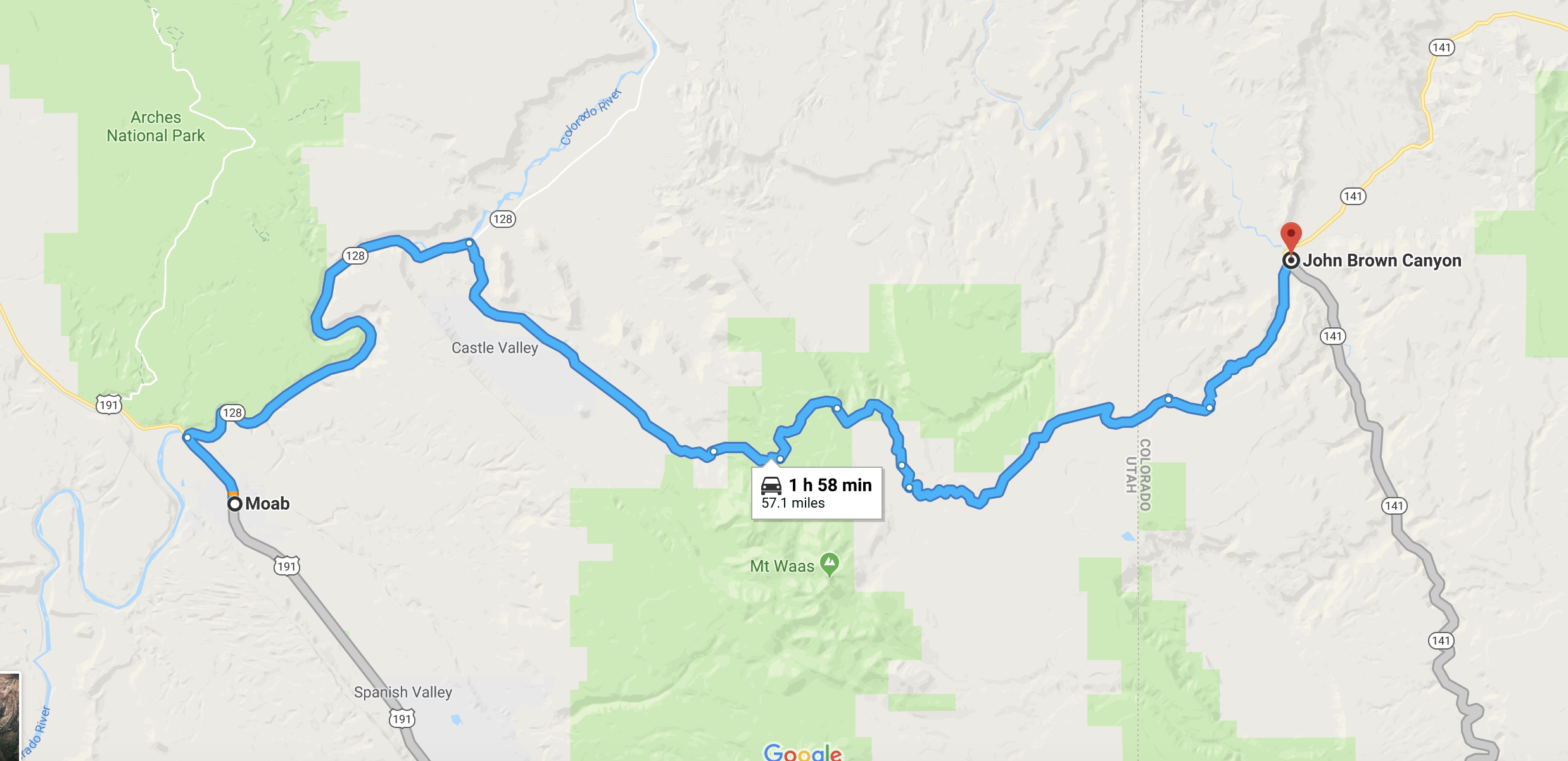 Gateway, CO to Moab, UT. Adventure Rider