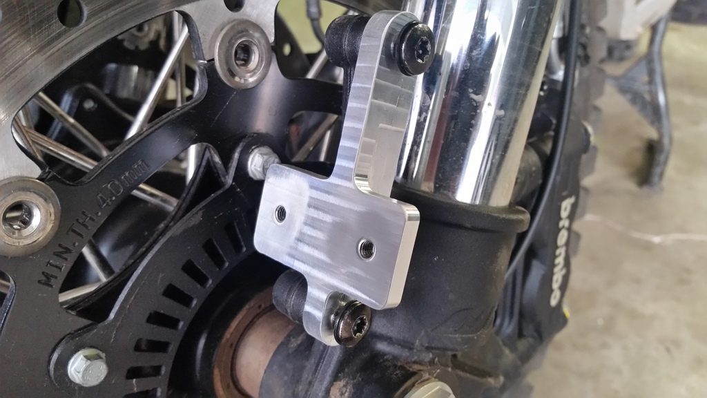 (Updated 2.25.18)Machined some fork guard brackets today Adventure Rider