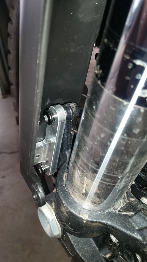 (Updated 2.25.18)Machined some fork guard brackets today Adventure Rider