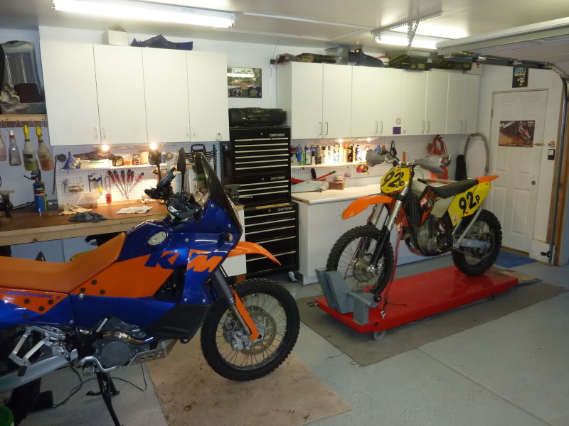 The one man garage lots of pictures Adventure Rider